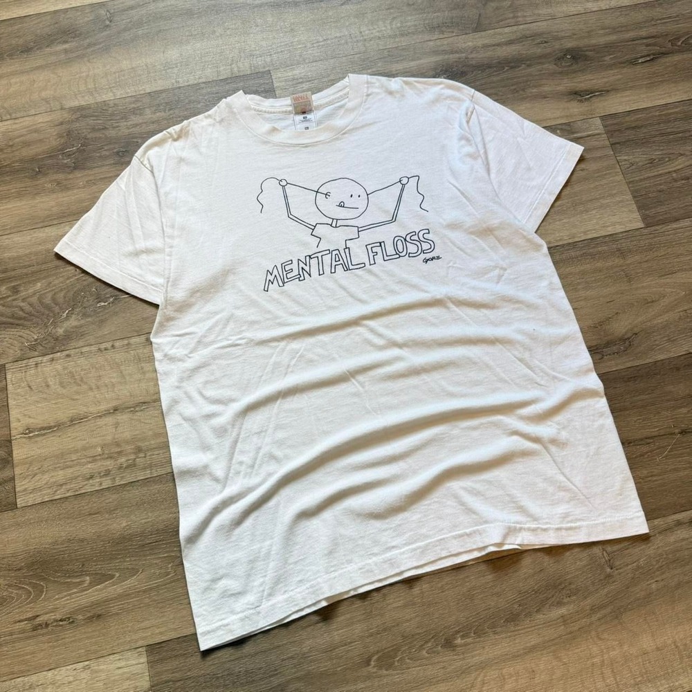 Mental‎ floss gore band y2k stick figure tee